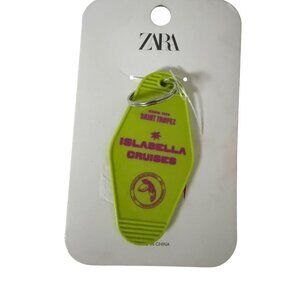 ZARA Saint Tropez Islabella Lime Green Keychain NEW NWT